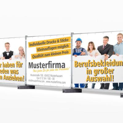 Bauzaunbanner Linie