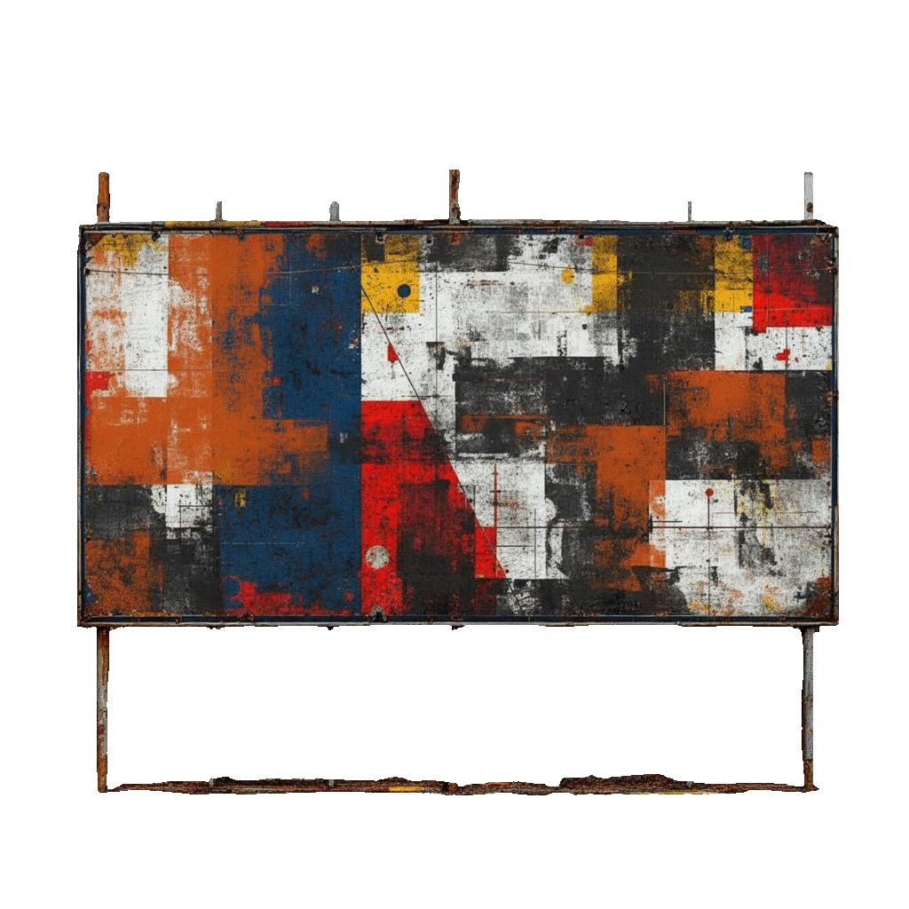 Werbetechnik bei Handelslöwen Bauzaunbanner mit Logo für Außenwerbung