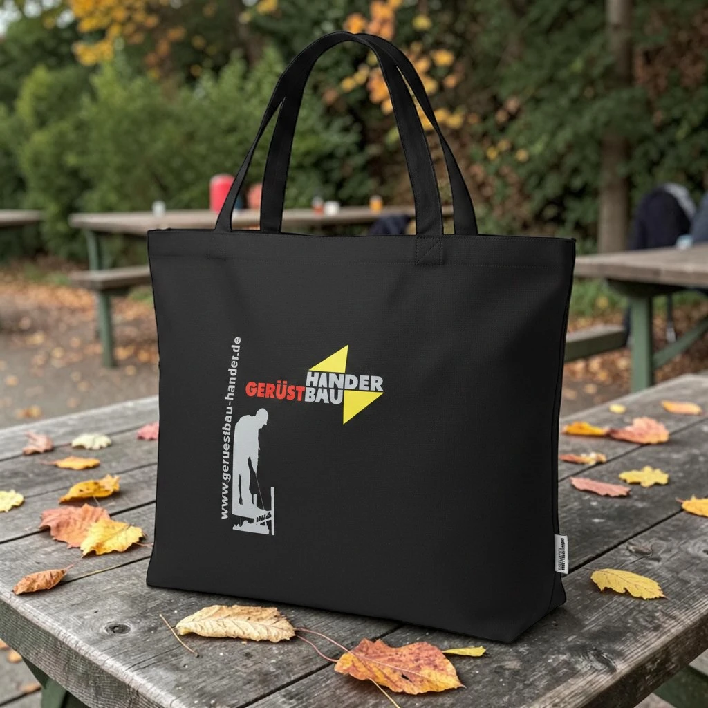 Individuell bedruckte Shopper für Gerüstbau Hander