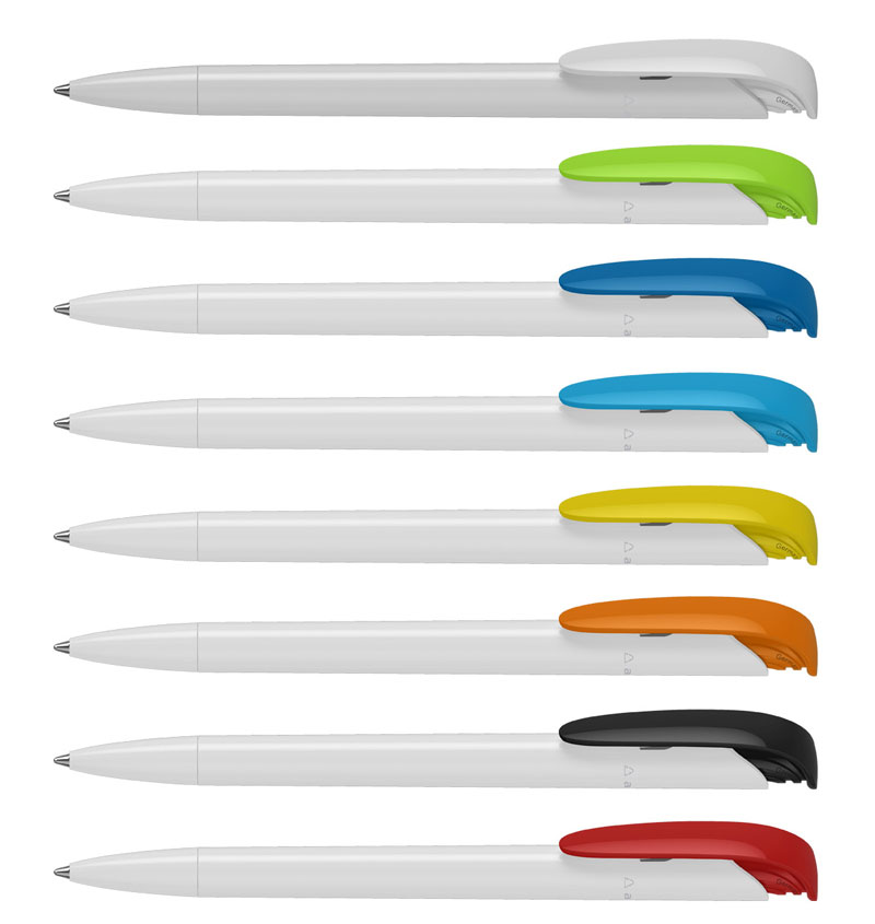 Antibakterielle Kugelschreiber in verschiedenen Farben