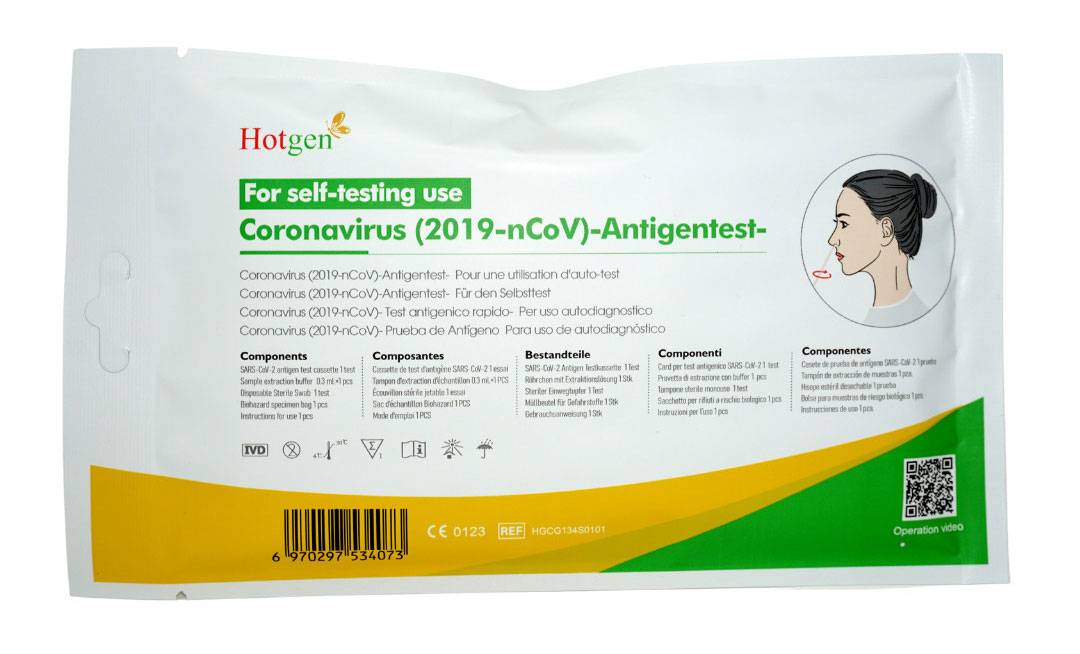 Laienschnelltest: Hotgen Coronavirus 2019-nCoV Antigentest